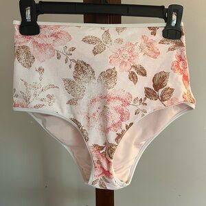 Aerie Floral High-Waisted Bikini Bottoms